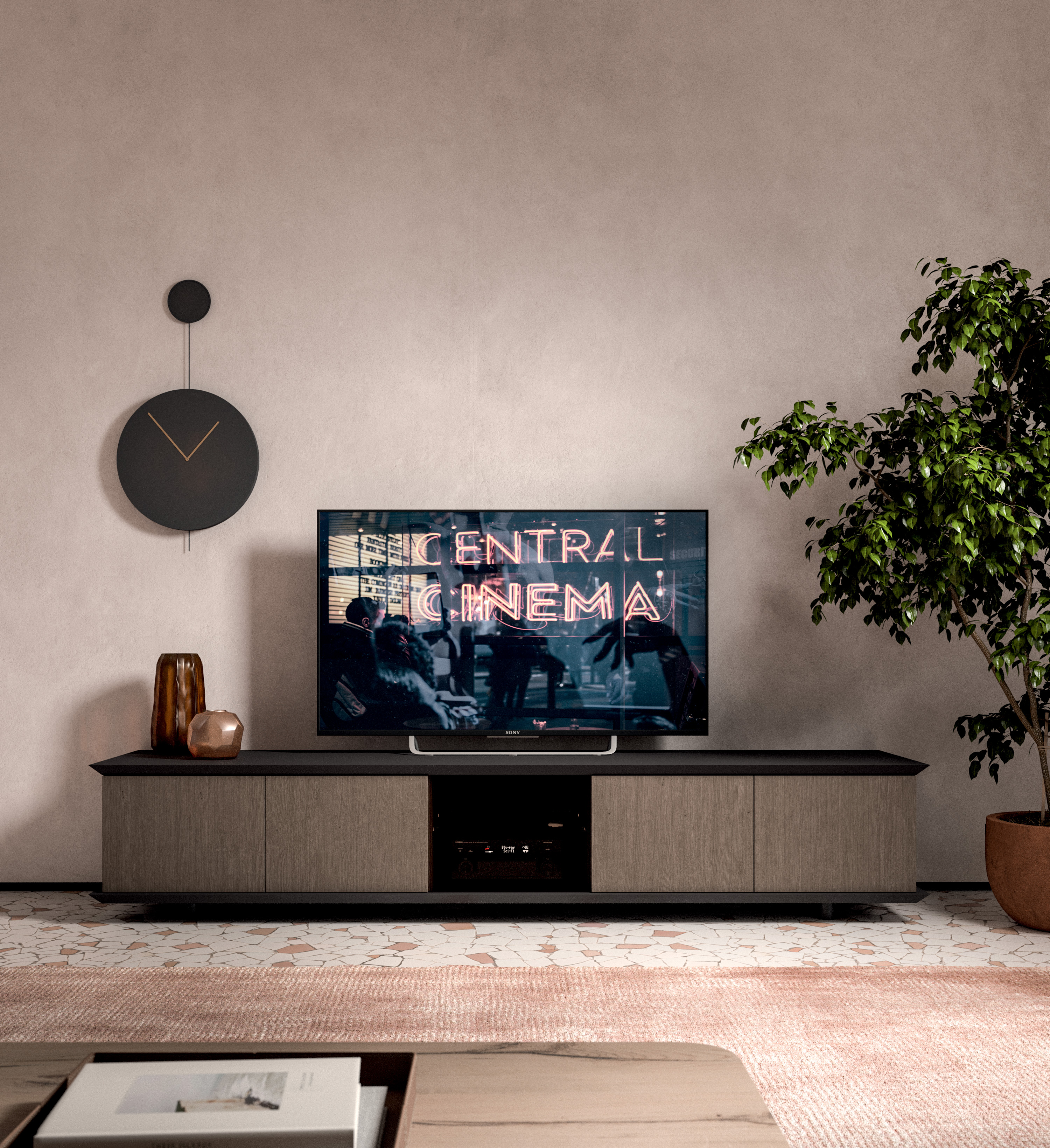 Sideboard Brera TV von Ozzio Italia